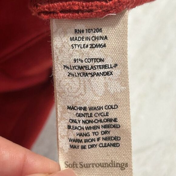 Soft Surroundings Women’s The Ultimate High Rise Zip Ankle Pants Size S - Picture 9 of 14